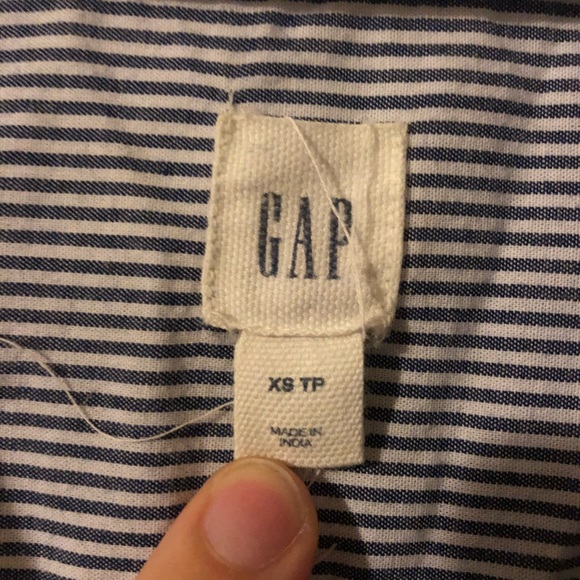 Stripped tie neckline blouse - Picture 4 of 4